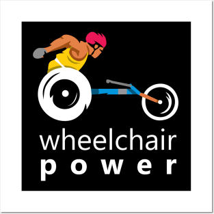 wheelchair power Posters and Art